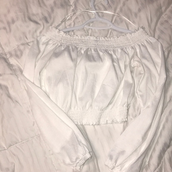 White crop top long sleeve - Picture 2 of 2